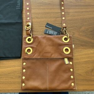 NWT Hammitt Large Montana Bag Cognac Pebble Leather/Brushed Gold Hardware